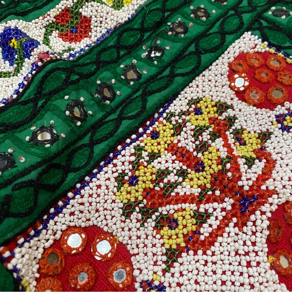 Vintage beaded and mirrored open back top - Picture 5 of 5